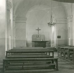 historické foto interiéru kaple - zadní část
