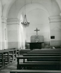 historické foto interiéru kaple - zadní část