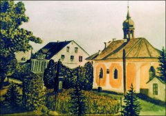 obraz s motivem kostela