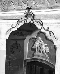 historické foto interiéru kostela
