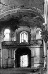 historické foto interiéru kostela