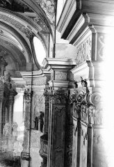 historické foto interiéru kostela
