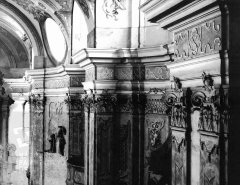 historické foto interiéru kostela