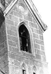 kaple před zbořením - detail věže