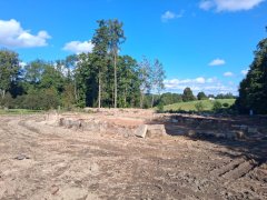 celkový pohled na místo, kde kostel stával