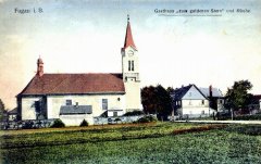 dobová pohlednice s motivem kostela