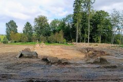 odkryté základy kostela