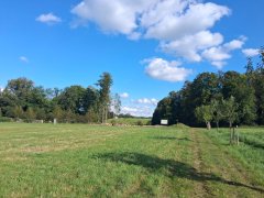 celkový pohled na místo, kde kostel stával