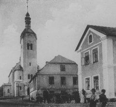 historické foto kostela 