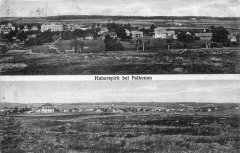 dobová pohlednice města s kostelem (na dolním snímku)