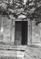historické foto kostela - hlavní vchod