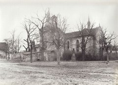 historické foto kostela a kaple