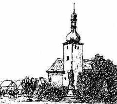 kresba kostela