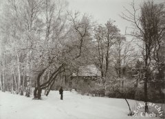 historické foto kaple (v pozadí)