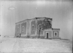 kostel po požáru, foto E. Glocker