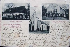 historické foto kaple (uprostřed)