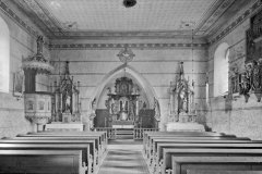 historické foto interiéru kostela
