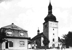 historické foto kostela