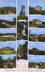 kaple na dobové pohlednici (vpravo dole)