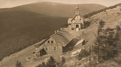 historické foto hrubé stavby nové kaple