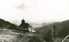 historické foto původní kamenné kaple