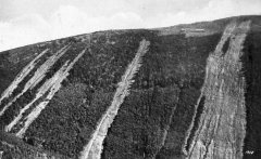 sesuvy po deštích 1.6.1921 (kaple s chatou vpravo nahoře)