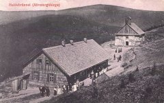 historické foto původní kamenné kaple