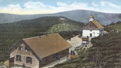 historické foto původní kamenné kaple
