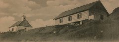 historické foto původní kamenné kaple