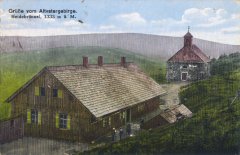 dobová pohlednice s motivem původní kaple