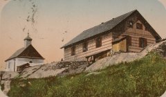 historické foto původní kamenné kaple
