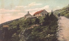 historické foto původní kamenné kaple