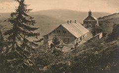 historické foto původní kamenné kaple