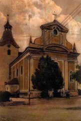 historické foto kostela