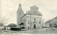 historické foto kostela