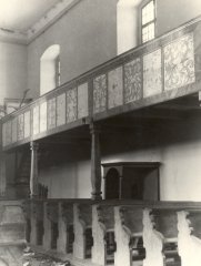 historické foto interiéru kostela