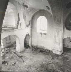 historické foto interiéru kostela