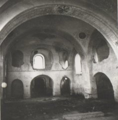 historické foto interiéru kostela