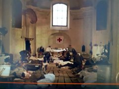 historické foto kostela - interiér