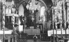 historické foto interiéru kostela