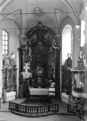 presbytář poutního kostela