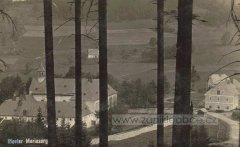 historické foto obou kostelů