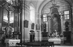 historické foto interiéru kostela