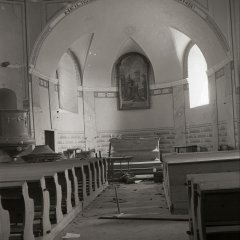 historické foto interiéru kostela