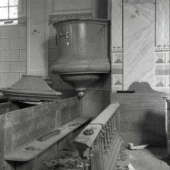 historické foto interiéru kostela