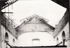 historické foto interiéru kostela