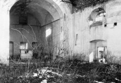 historické foto interiéru kostela