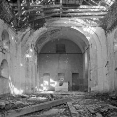 historické foto interiéru kostela
