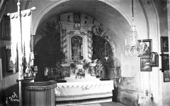 historické foto interiéru kaple