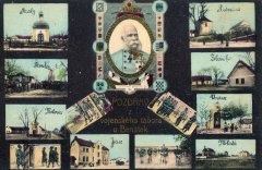 dobová pohlednice kostela (vpravo dole)